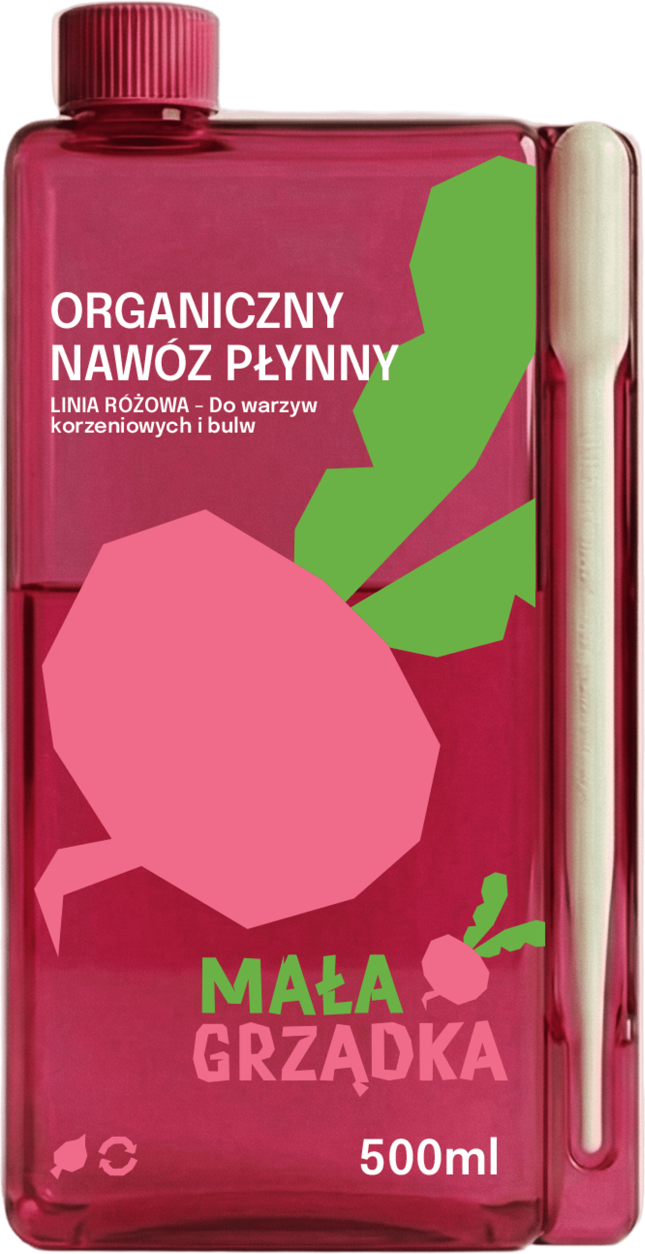 Różowe opakowanie produktu